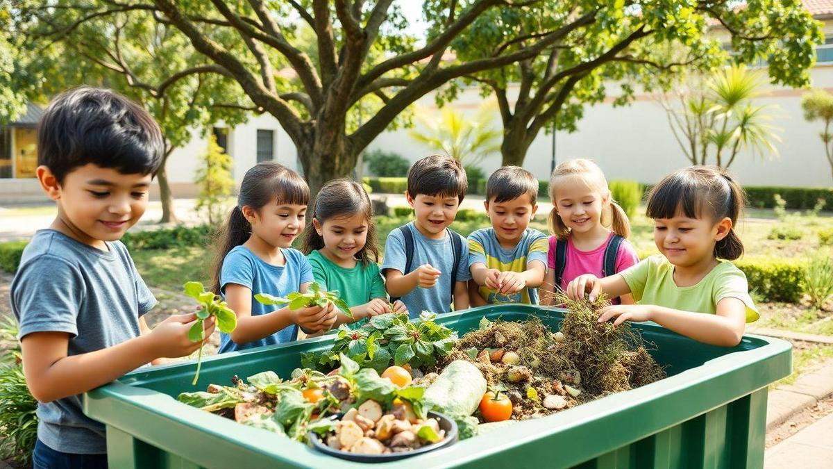 Benefícios da compostagem escolar para o meio ambiente