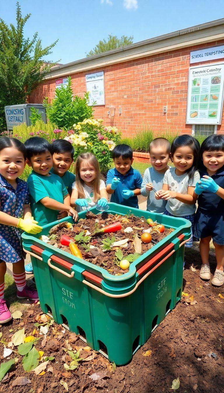 Descubra como a compostagem escolar pode transformar a educação em diversão